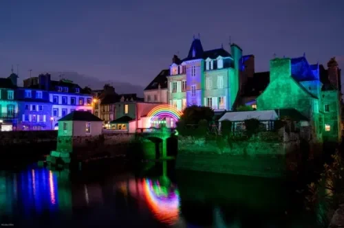 Landerneau - Illuminations de Noël (Photographe Nicolas Ollier)